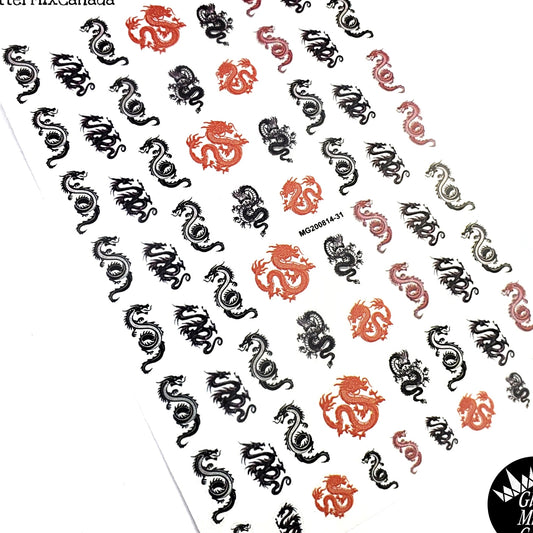 182-Sticker Decals - Dragon