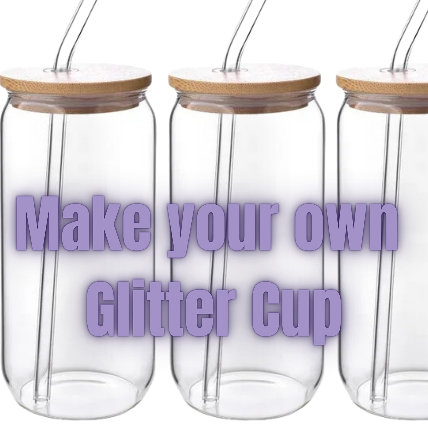 16oz Glass Snow Globe Cups