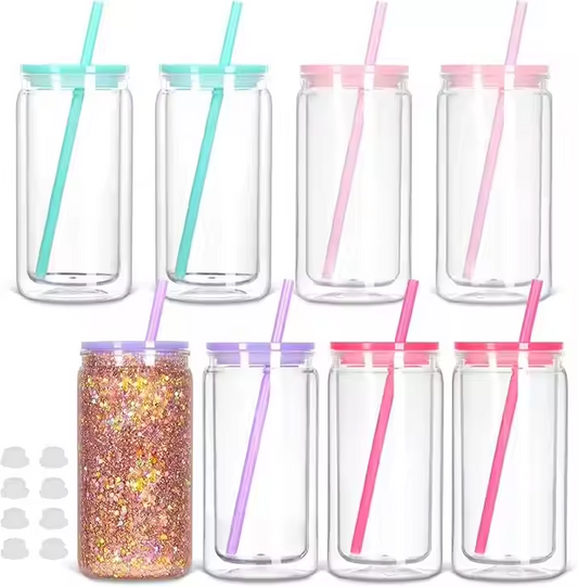 16oz Acrylic Snow Globe Sports Tumbler