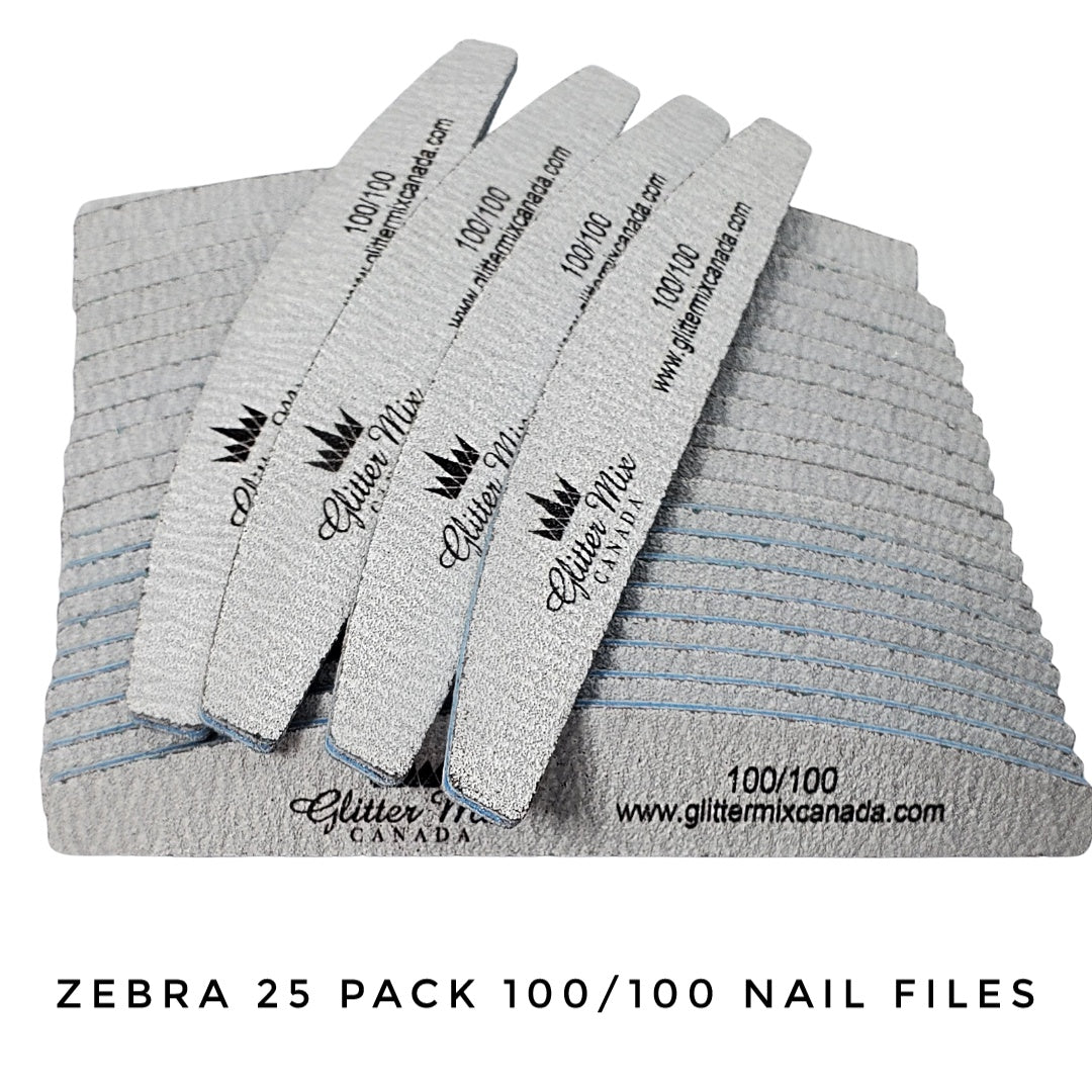 Zebra 25 PACK Nail File 100/100