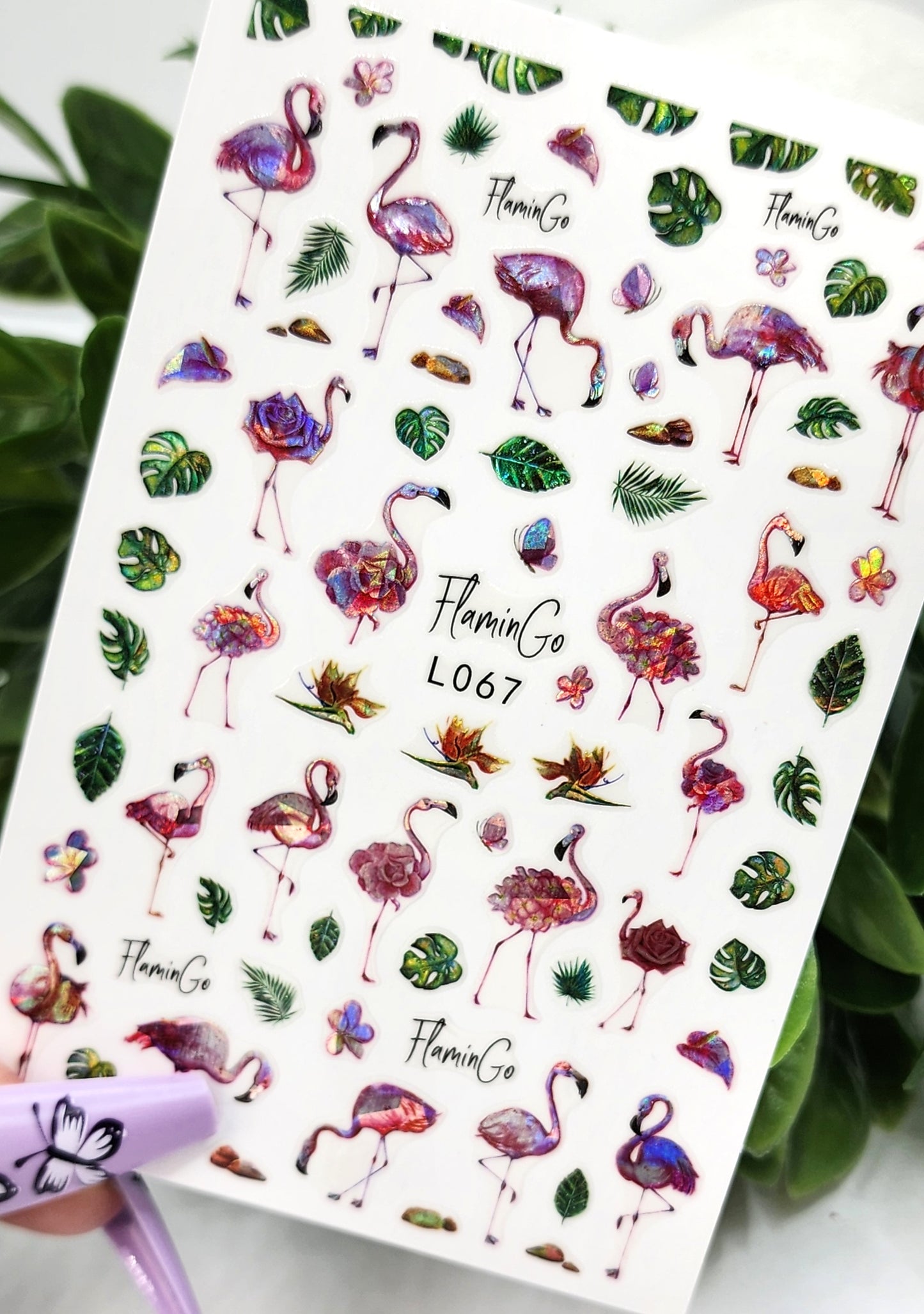 024-Sticker Decals -Flamingo