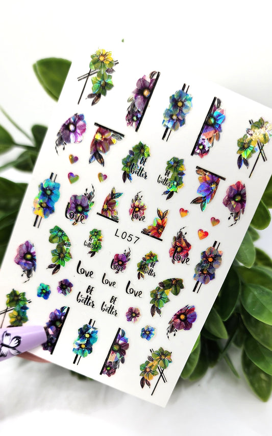 132-Sticker Decals -Flower bouquet