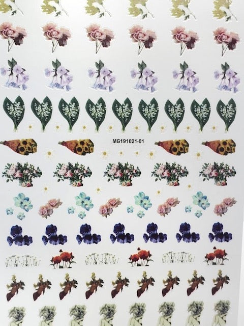 180-Sticker Decals - Flower Power
