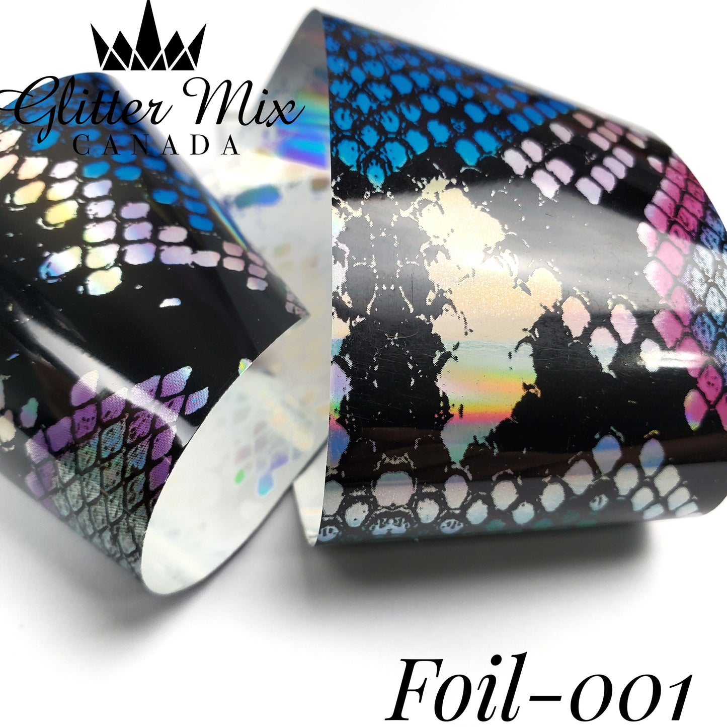 Rainbow Snakeskin Transfer Foil