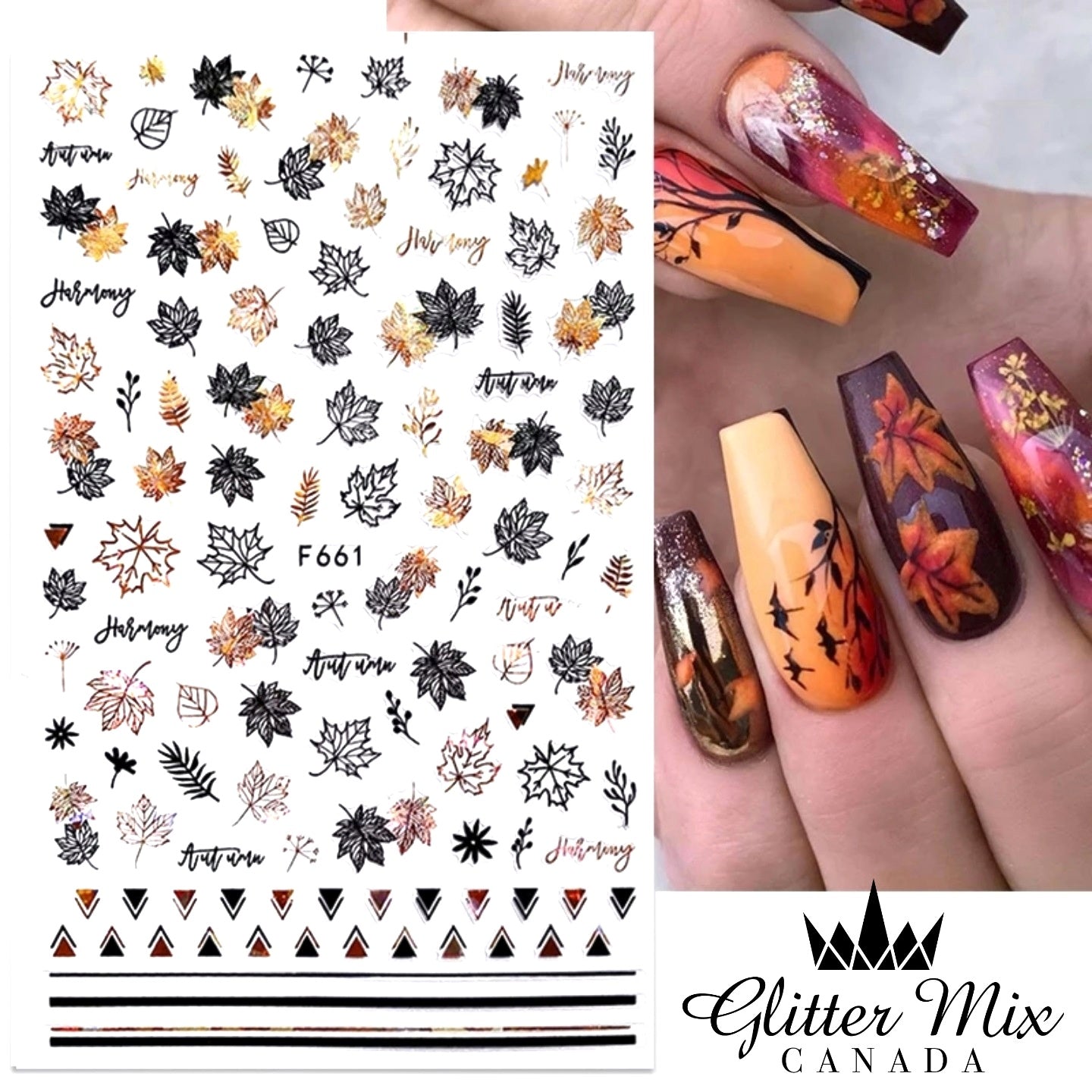 021-Sticker Decals - Fall leaves