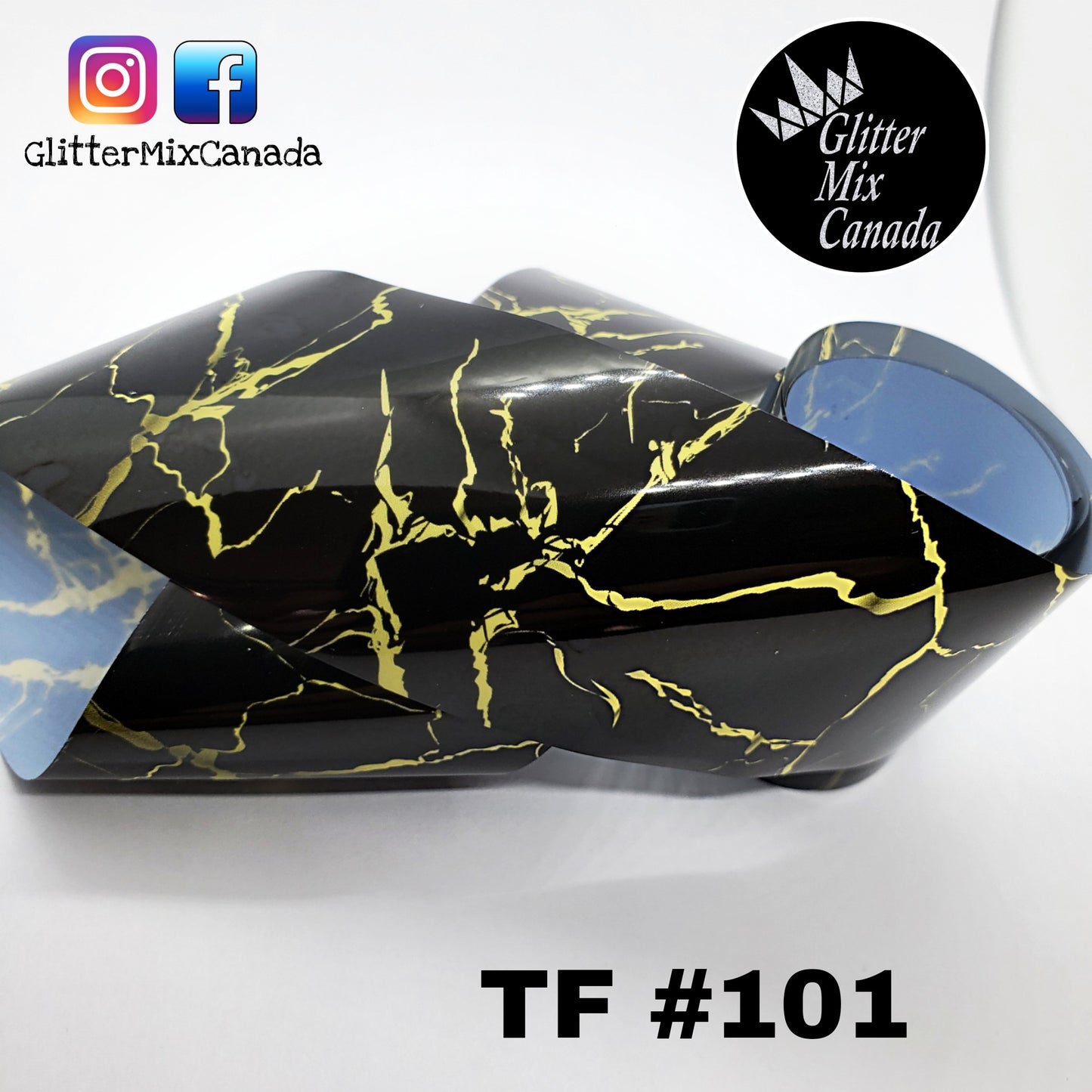 Black Marble Transfer Foil
