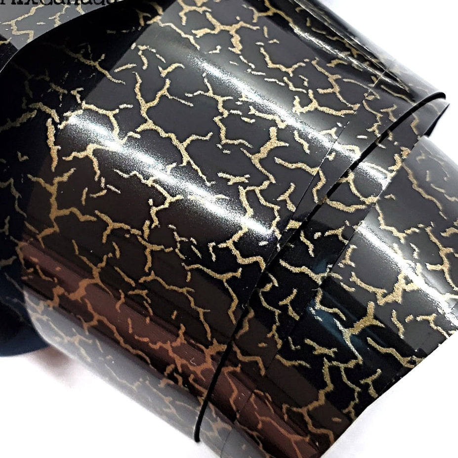Black Crackle Transfer Foil