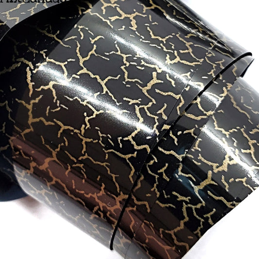 Black Crackle Transfer Foil