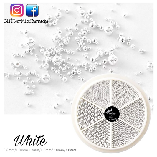 Caviar Beads White