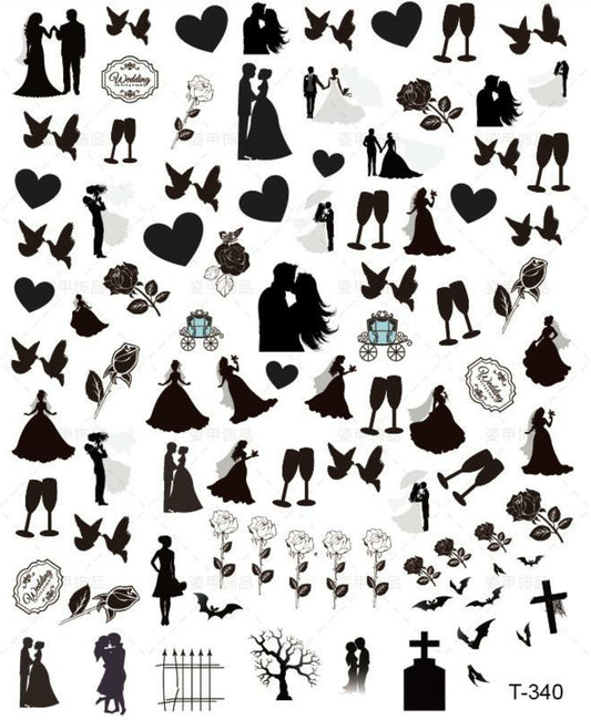 002-Sticker Decals -Wedding