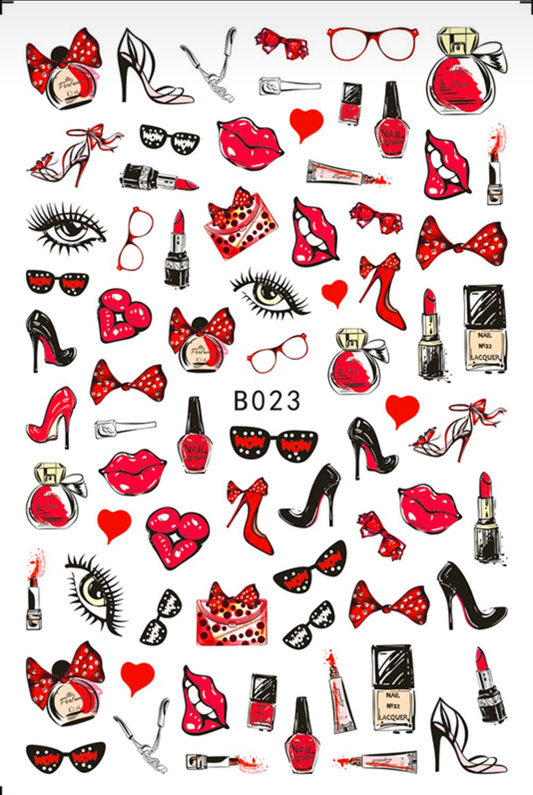 003-Sticker Decals -Makeup