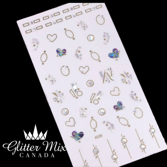 009-Sticker Decals -Hearts & Circles