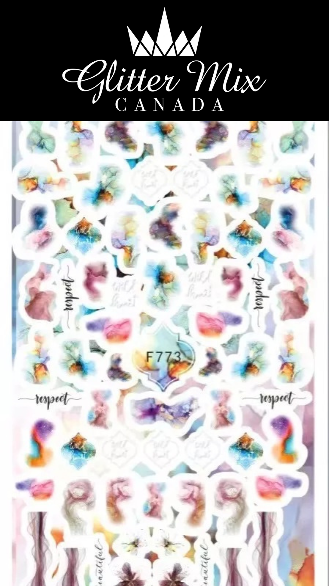 129-Sticker Decals - Marble