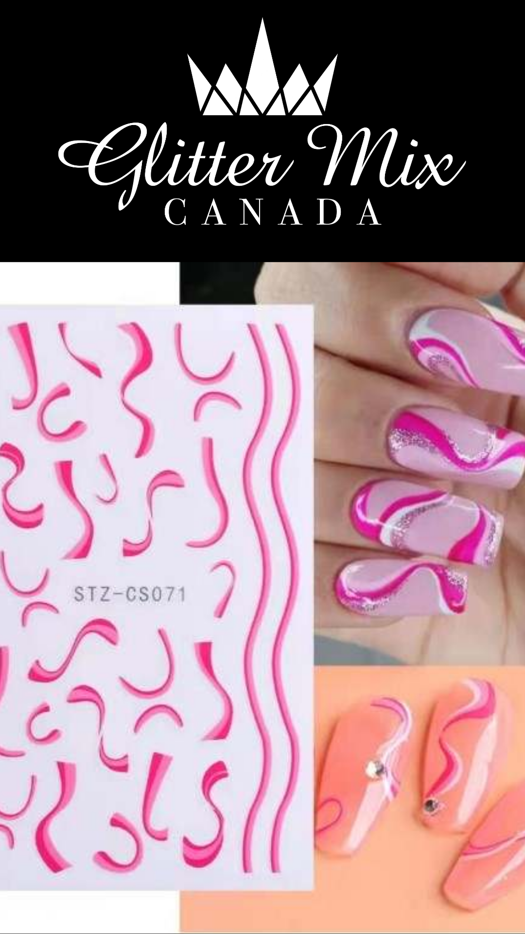 168-Sticker Decals - Swirl