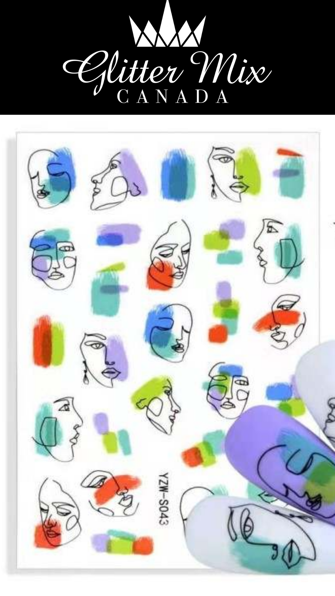 124-Sticker Decals -Pretty Faces