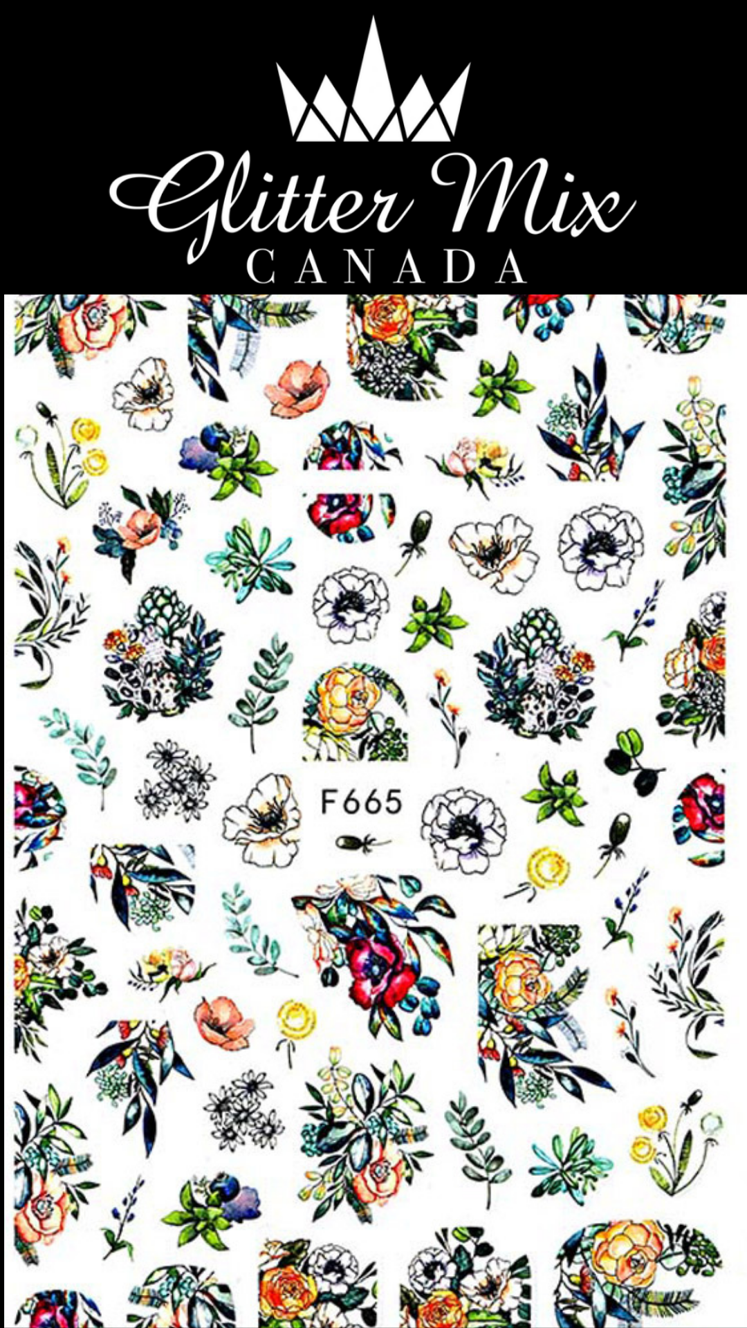 138-Sticker Decals -Flowers