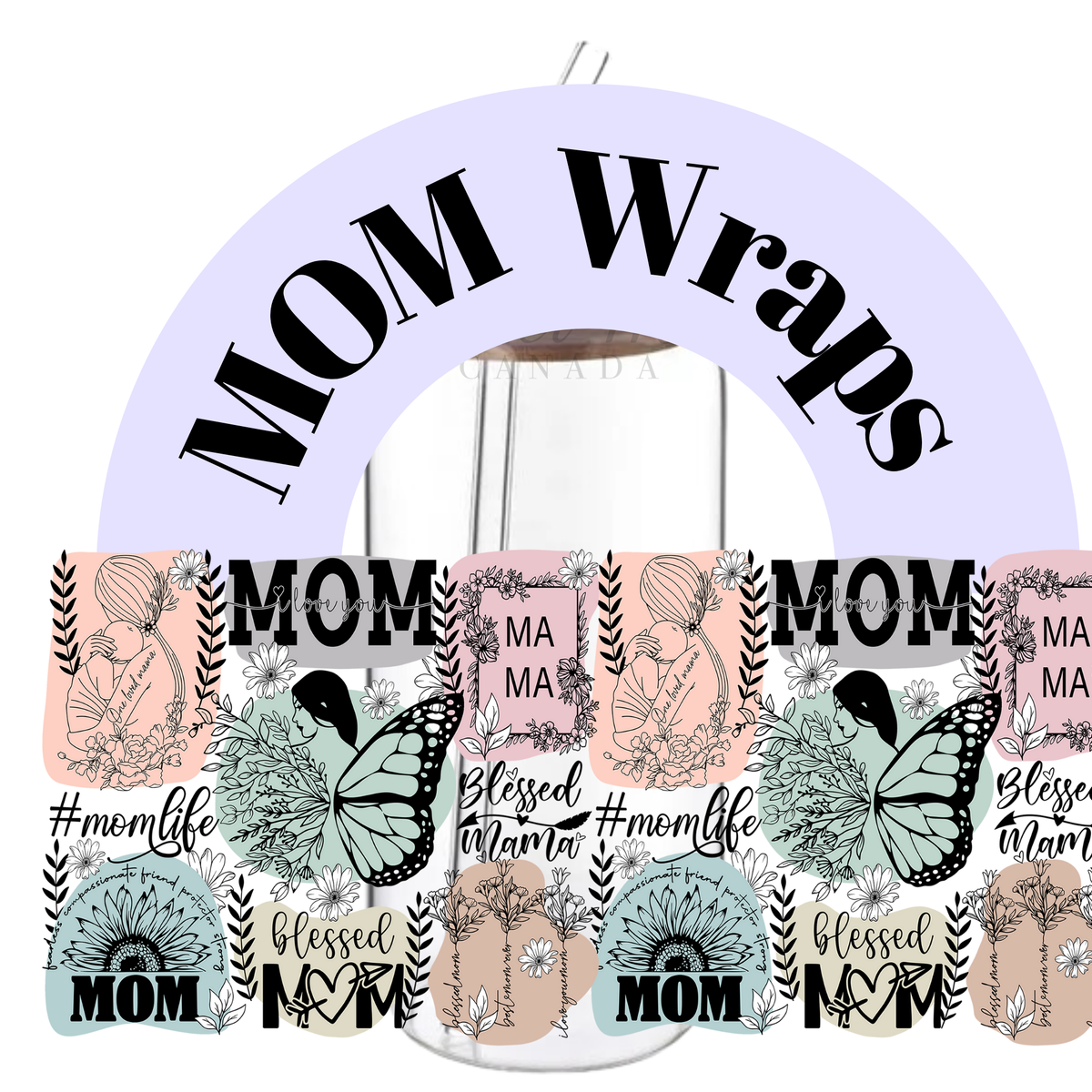 MOM UV DTF Wraps