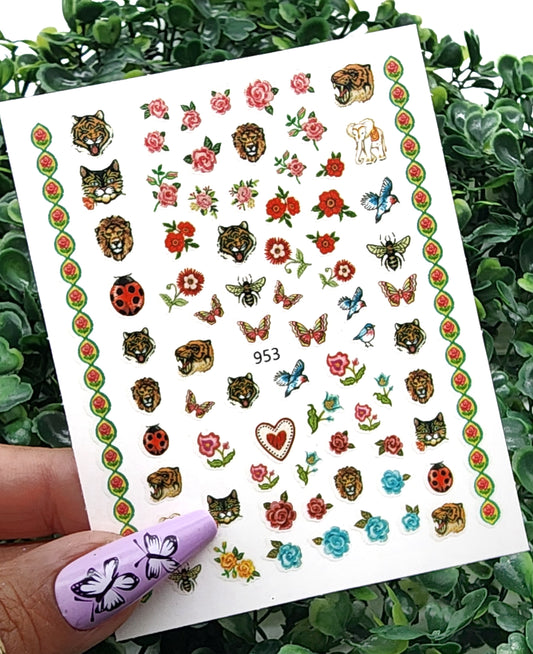 031-Sticker Decals - ladybug 🐞 🦋