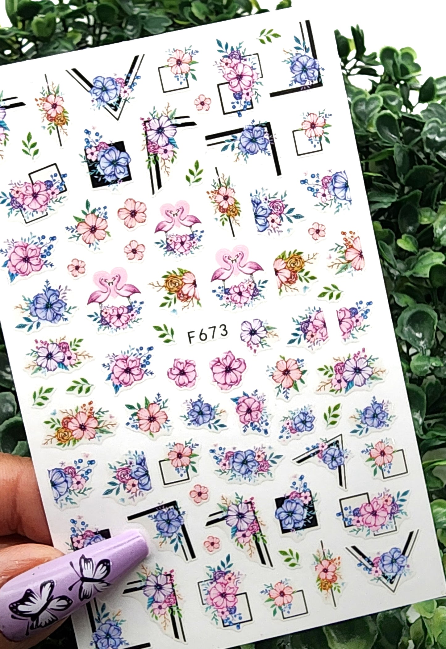 127-Sticker Decals - Floral