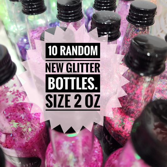 10 Random Glitter Bottles