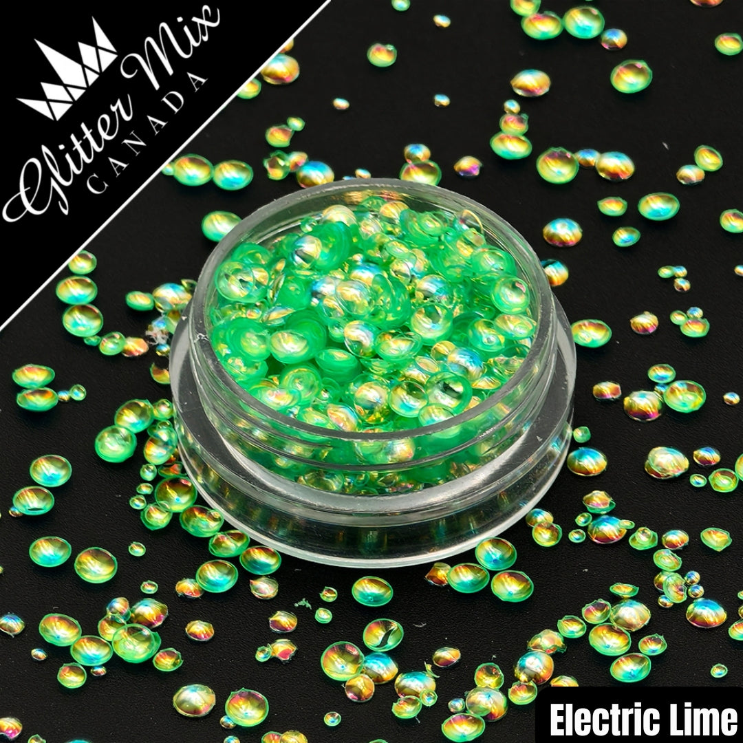 Electric Lime -3D Bubble Glitter