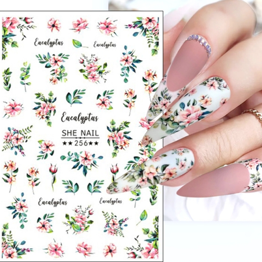 110-Florals Decals