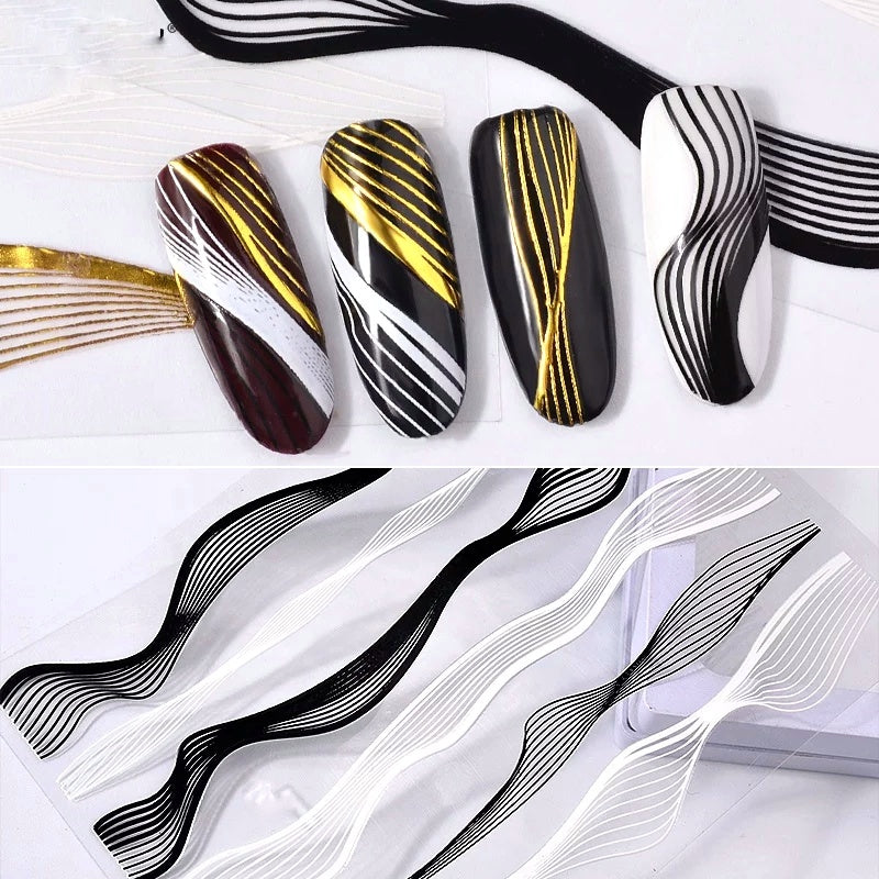 198-Striping Tape Gold/White