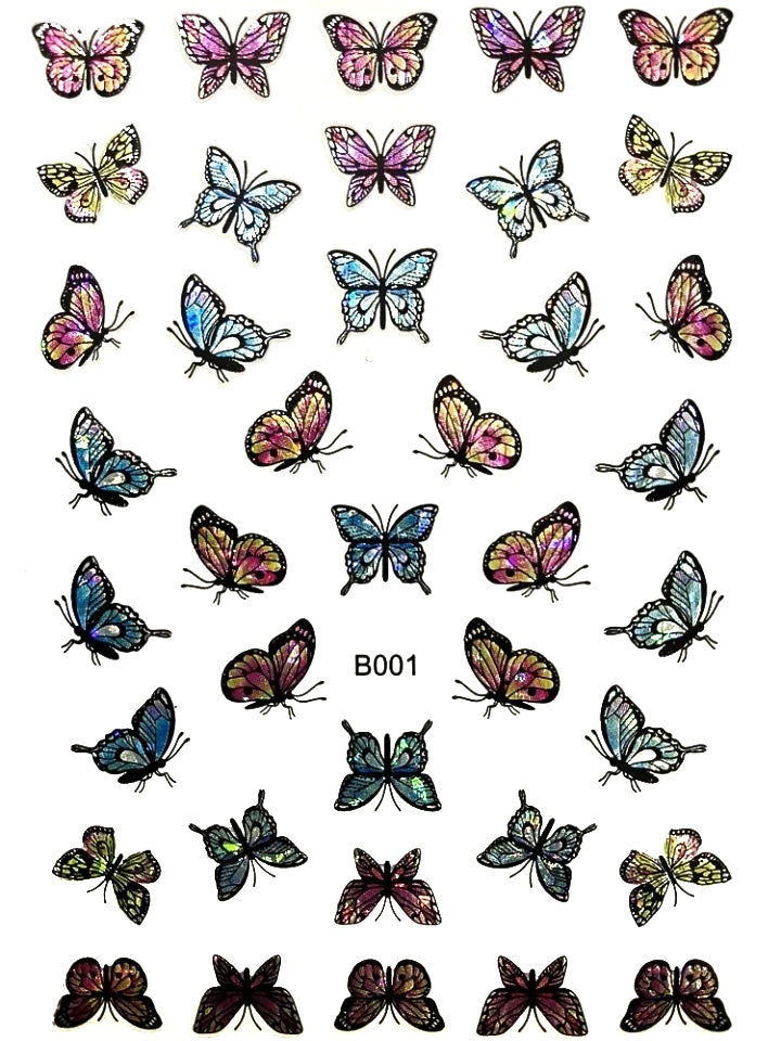 154-Sticker Decals -Butterflies