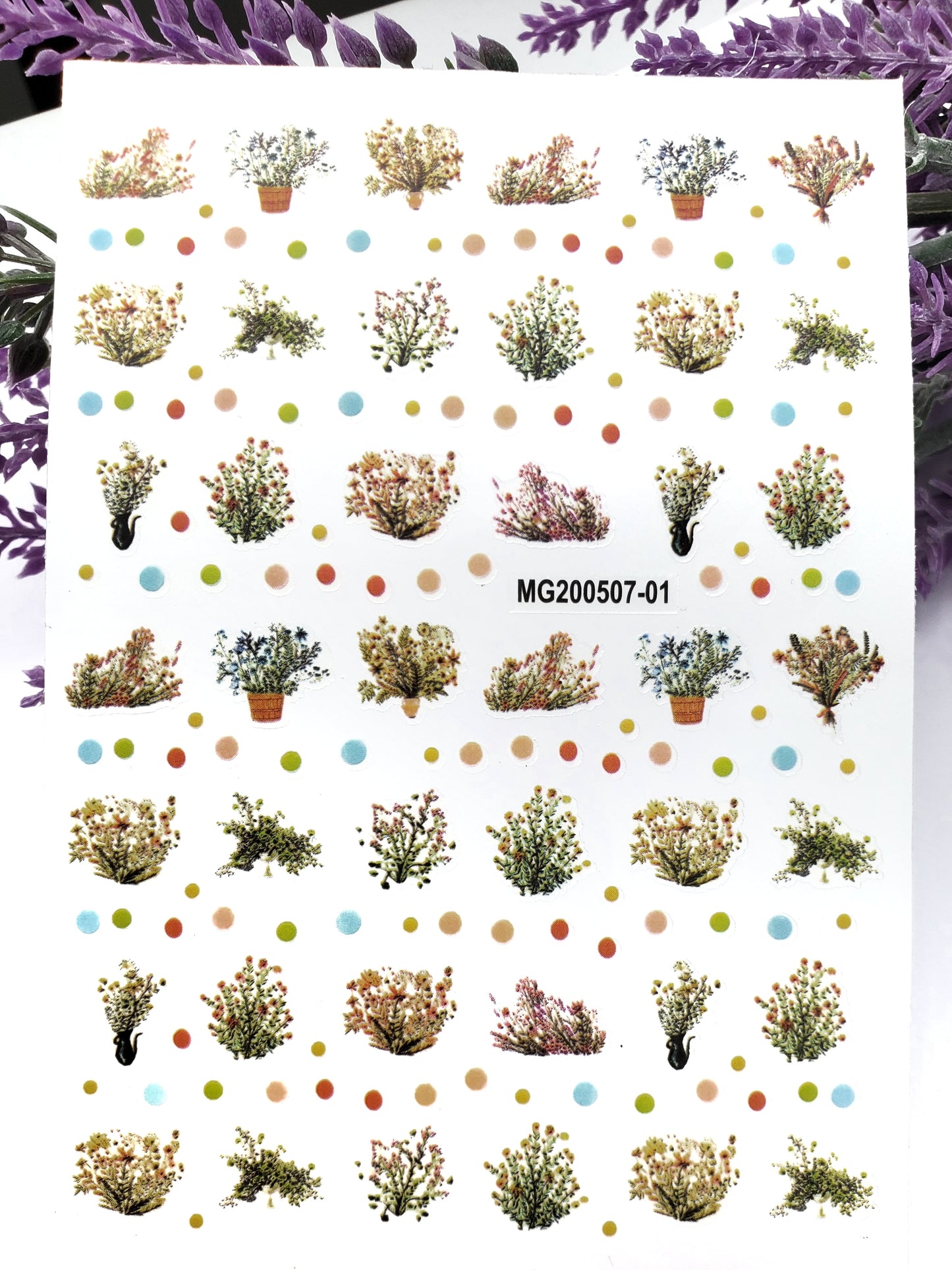 181-Sticker Decals- Dry Flowers