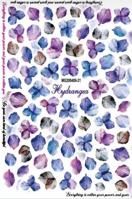 159-Sticker Decals -Hydrangea