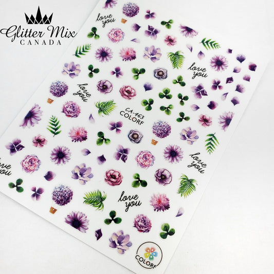 148-Sticker Decals -Floral