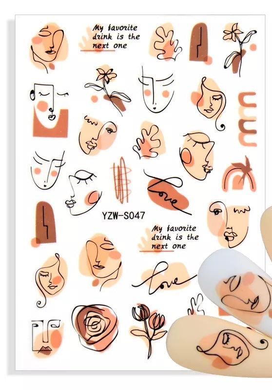 121-Sticker Decals -Pretty Faces