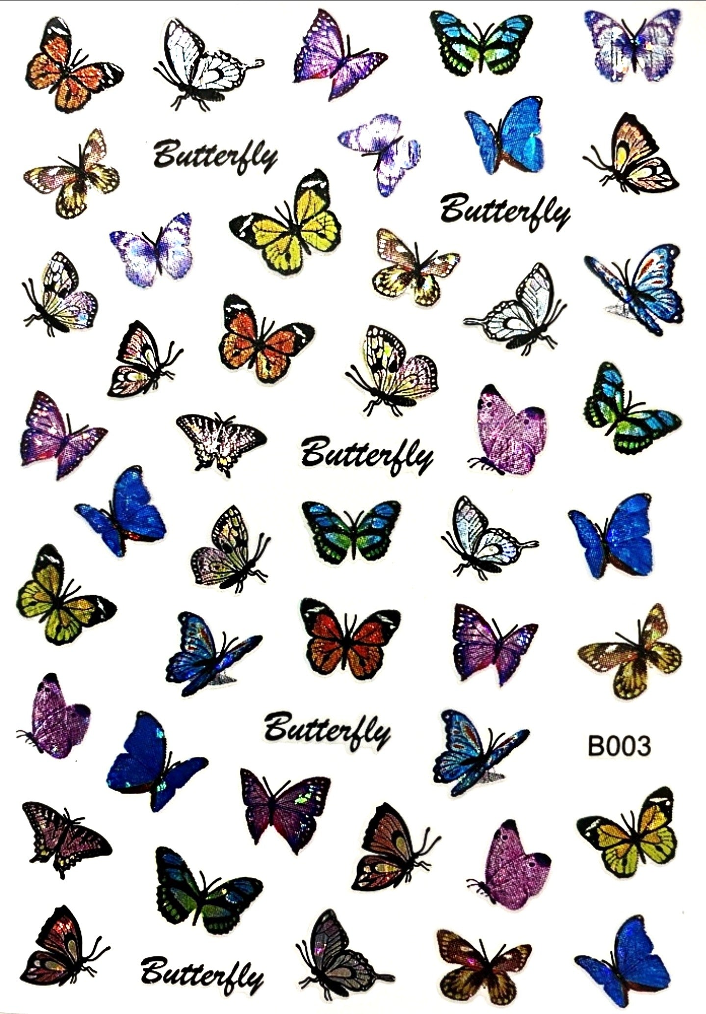 155-Sticker Decals -Butterflies