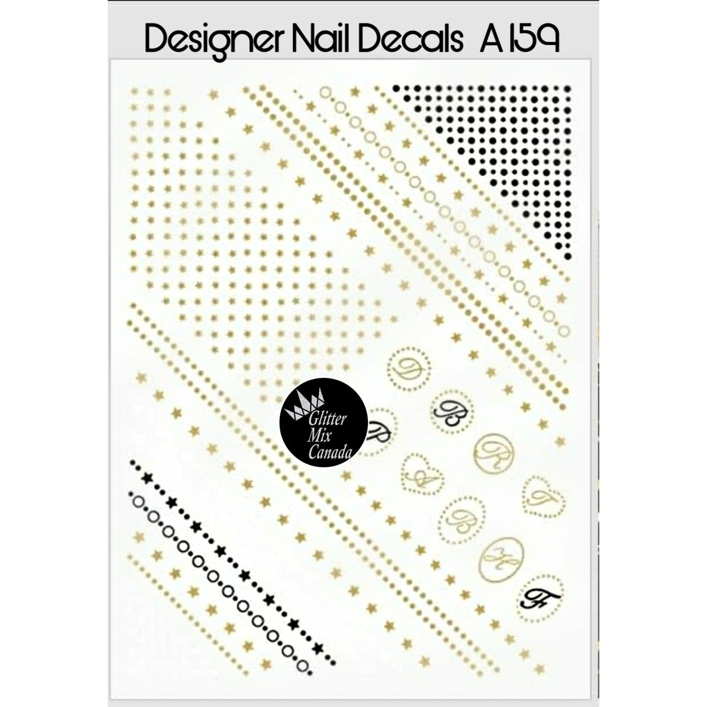 190-Sticker Decals -Gold Stars