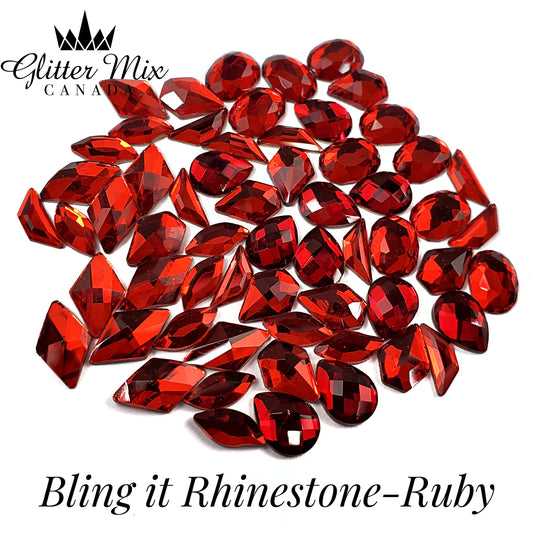 Bling it on - Ruby (60Pieces)