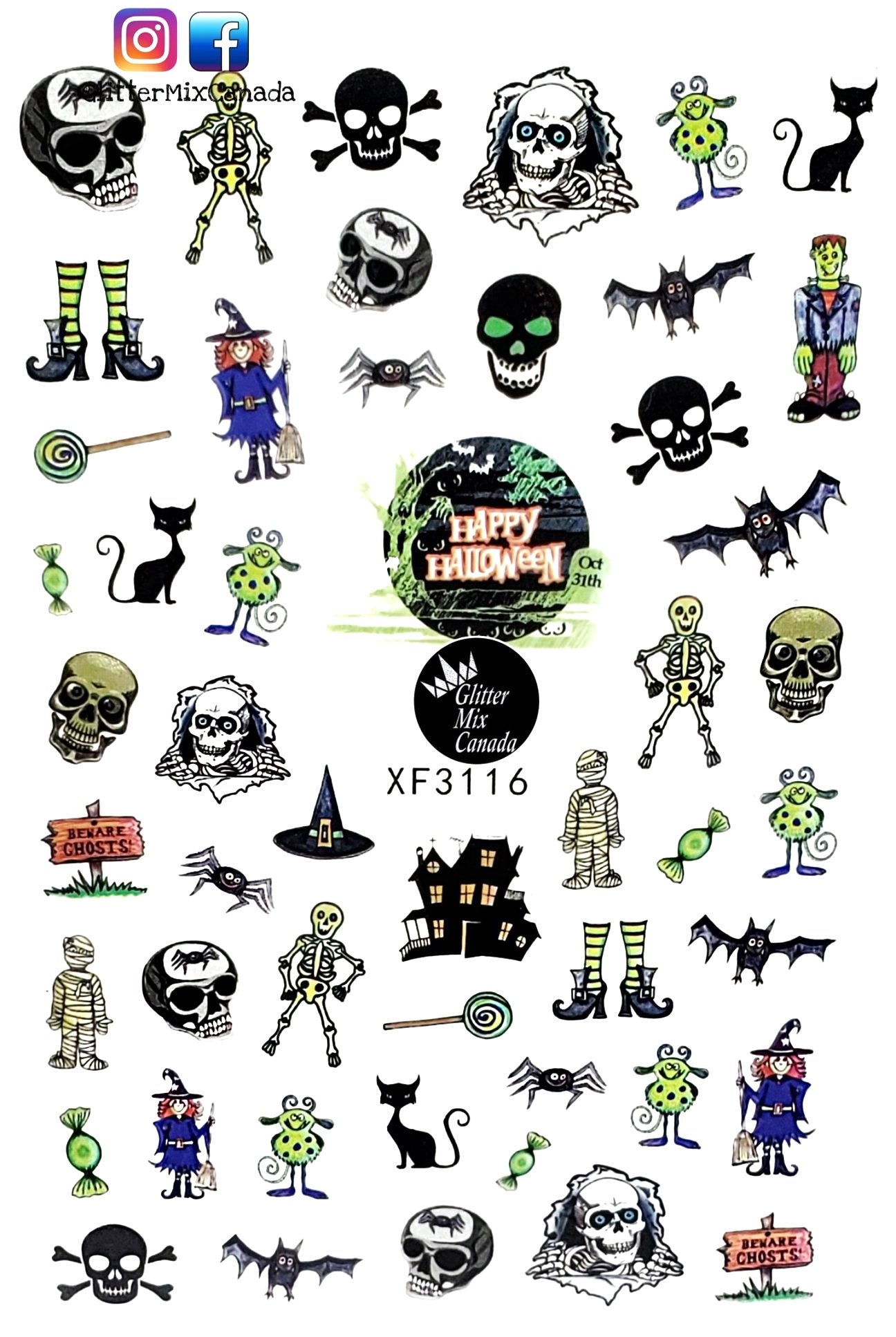 025-Sticker Decals - Halloween