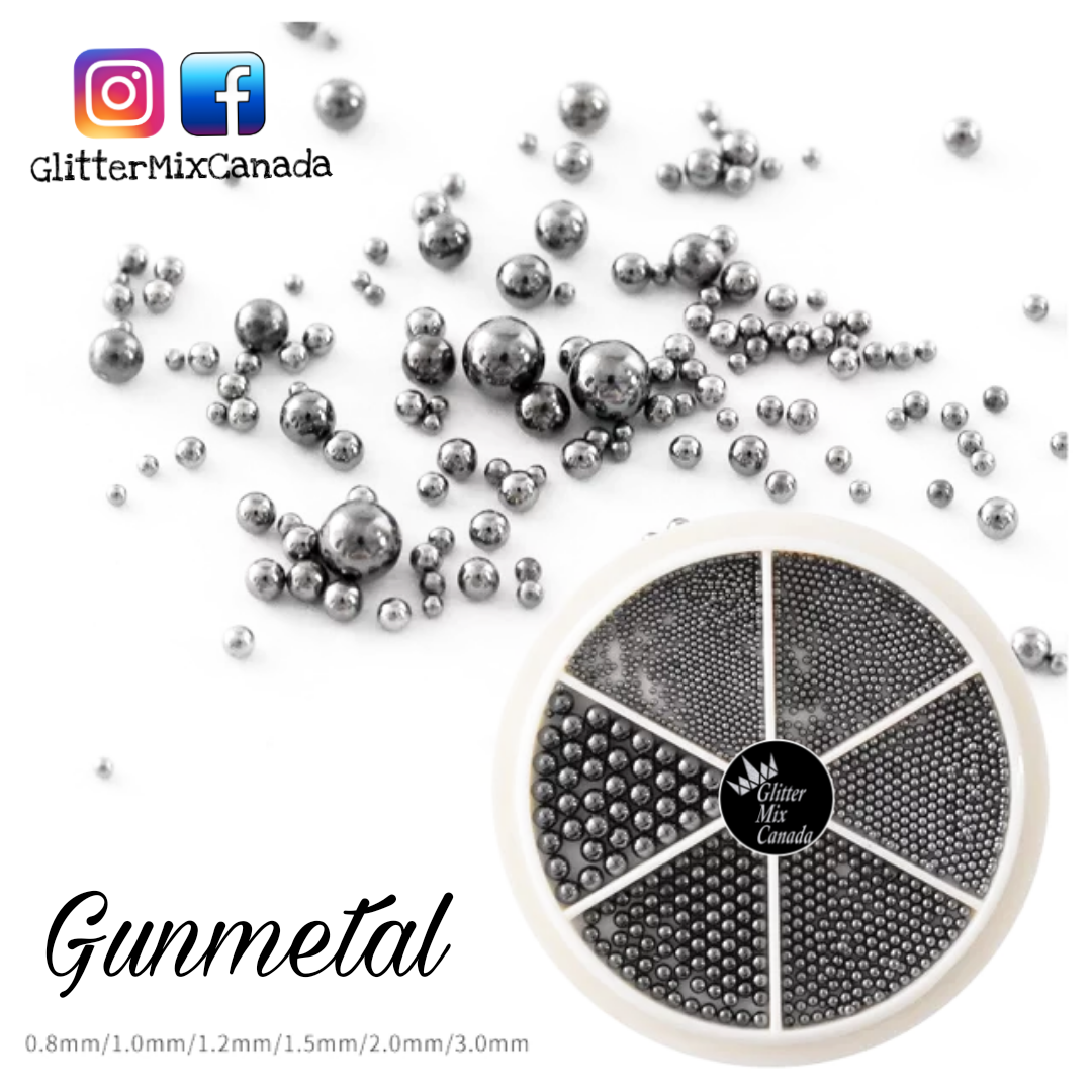 Caviar Beads Gunmetal