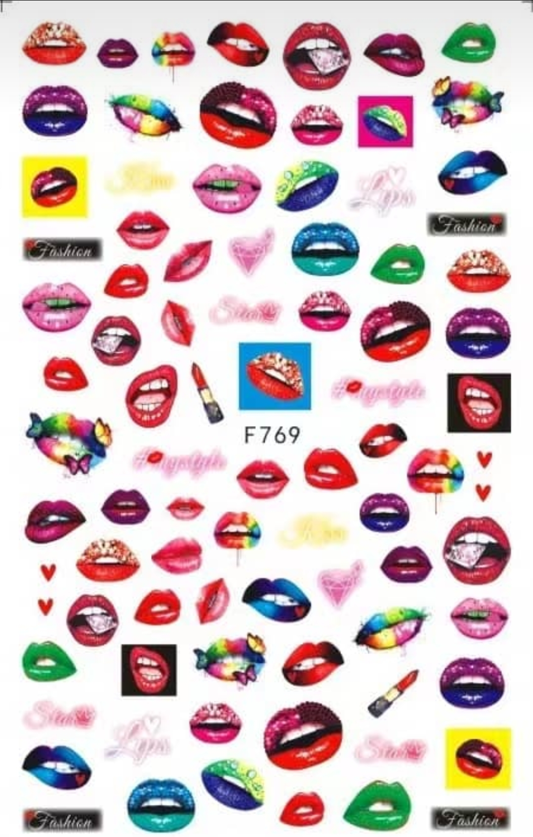 004-Sticker Decals - Lips