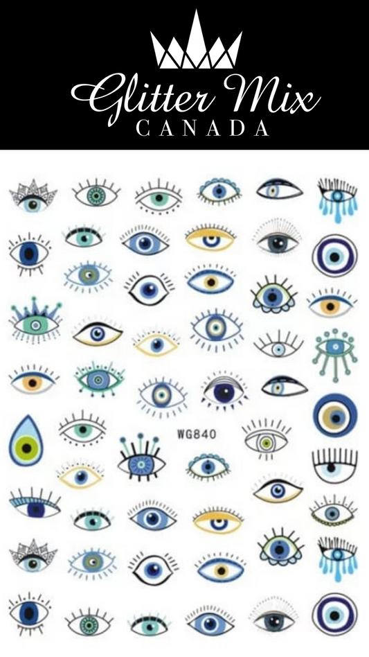 068-Sticker Decals - Evil eye