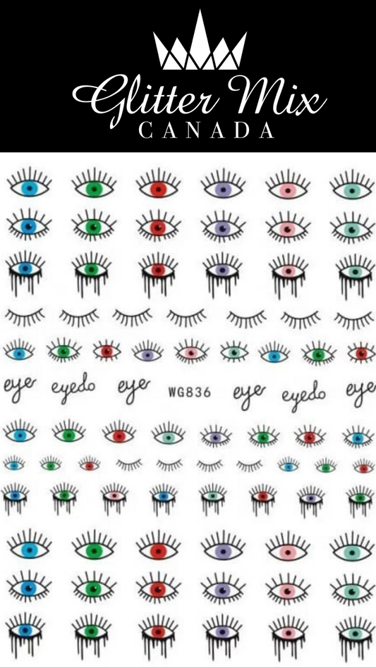 069-Sticker Decals -Evil eye