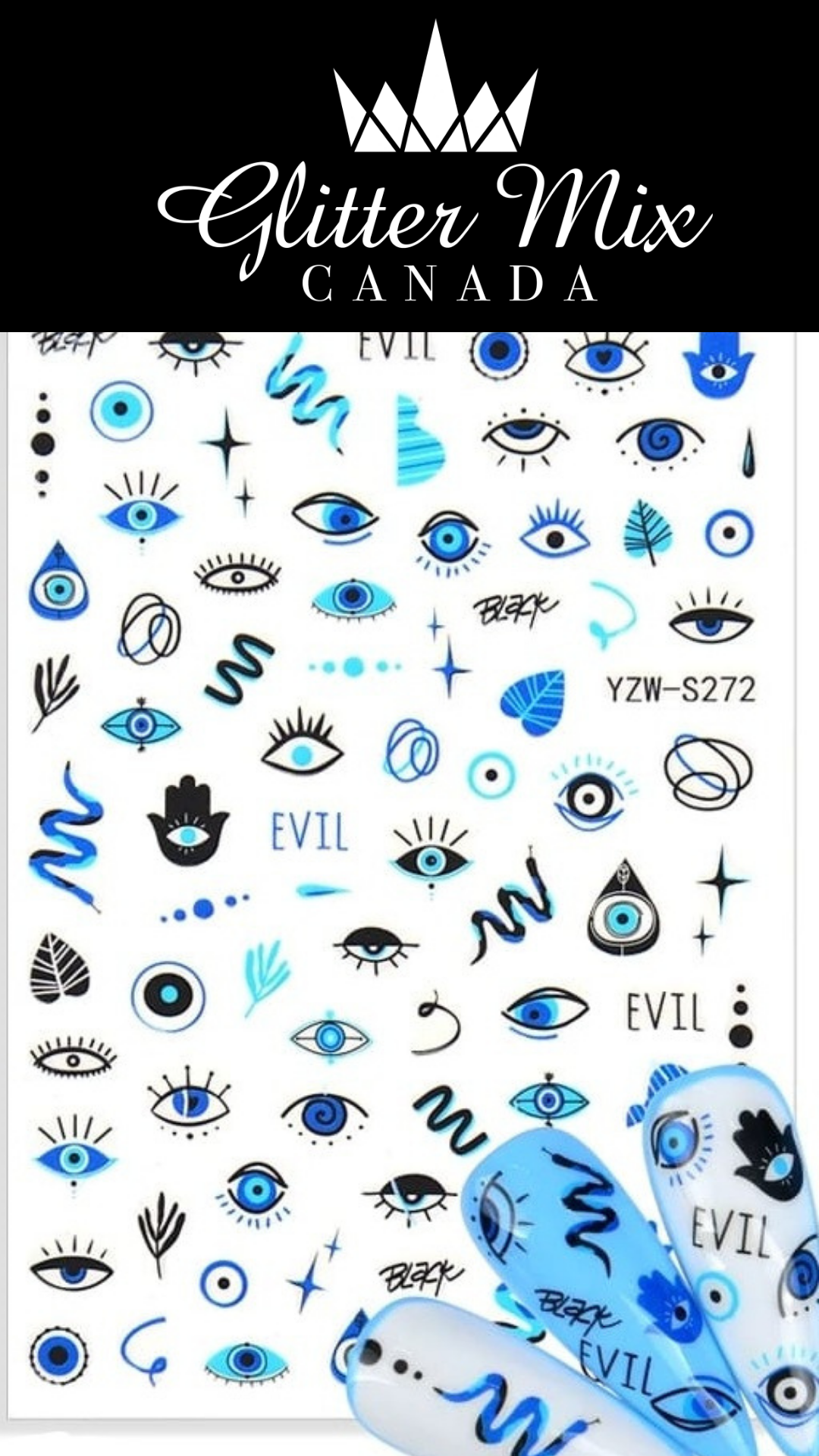 070-Sticker Decals - Evil eye
