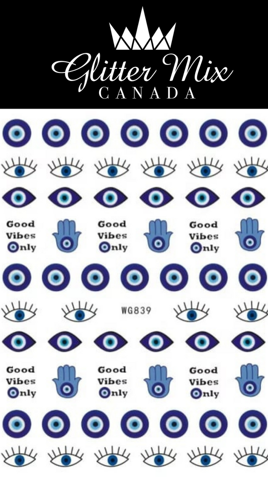 072-Sticker Decals - Evil eye