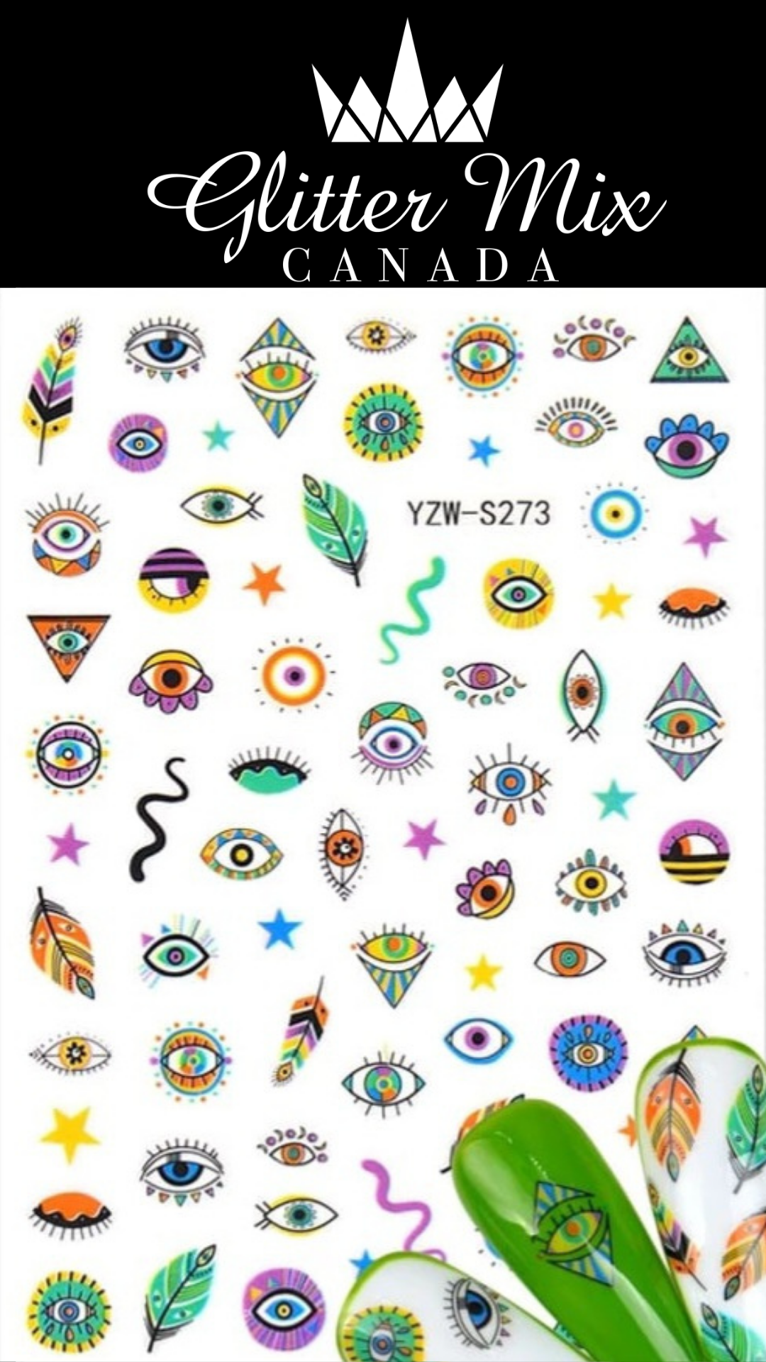 061-Sticker Decals - Evil eye