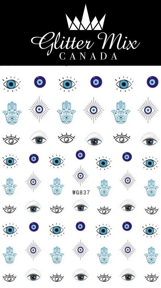 067-Sticker Decals - Evil eye