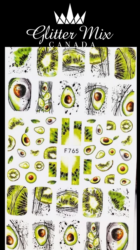 143-Sticker Decals -Avocado