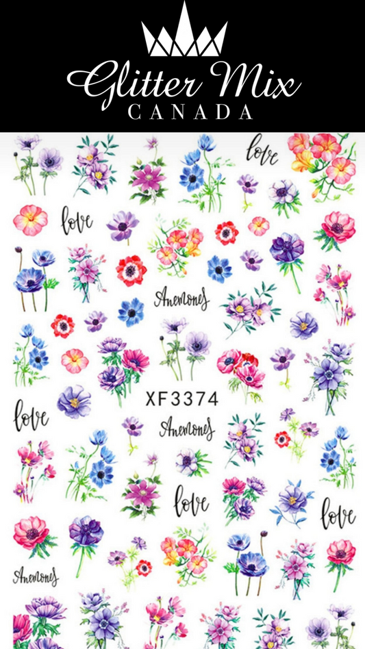 189-Sticker Decals - Flowers